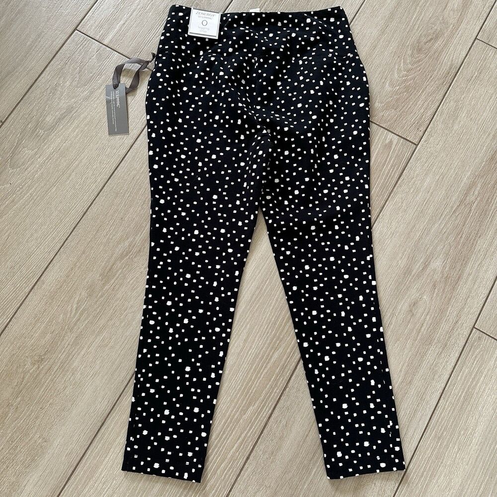 Zenergy by Chico’s So Slimming Knit Crop Leggings Chico’s Size O (4-6 S) Black - Picture 4 of 6